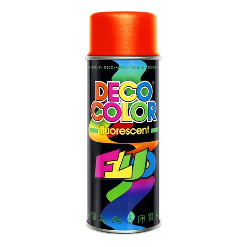 Vopsea fluorescenta Spray fluorescent portocaliu 400 ml Deco Color